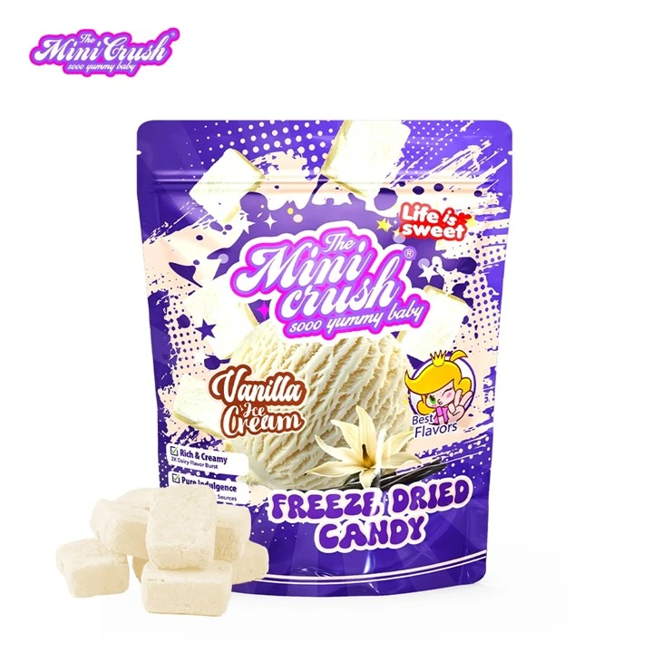 凍結乾燥したバニラアイスクリーム